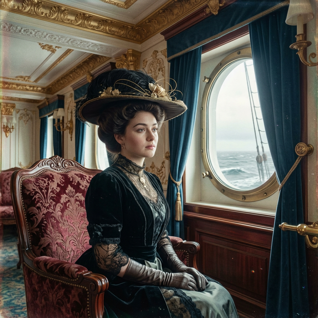 1910s Titanic Era Grandeur AI Trend AI portrait example — Vintage & Retro