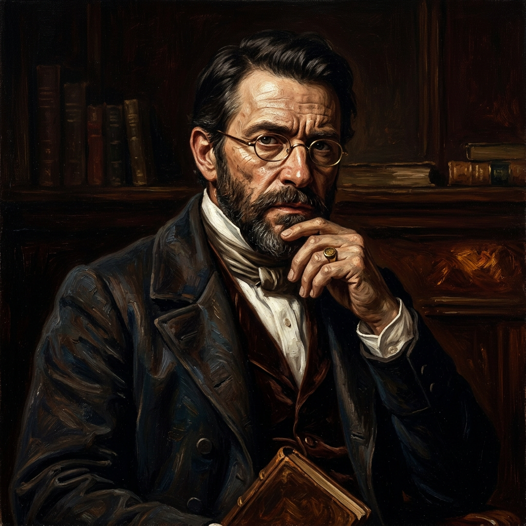 19th Century Renaissance Oil Painting AI AI portrait example — Vintage & Retro