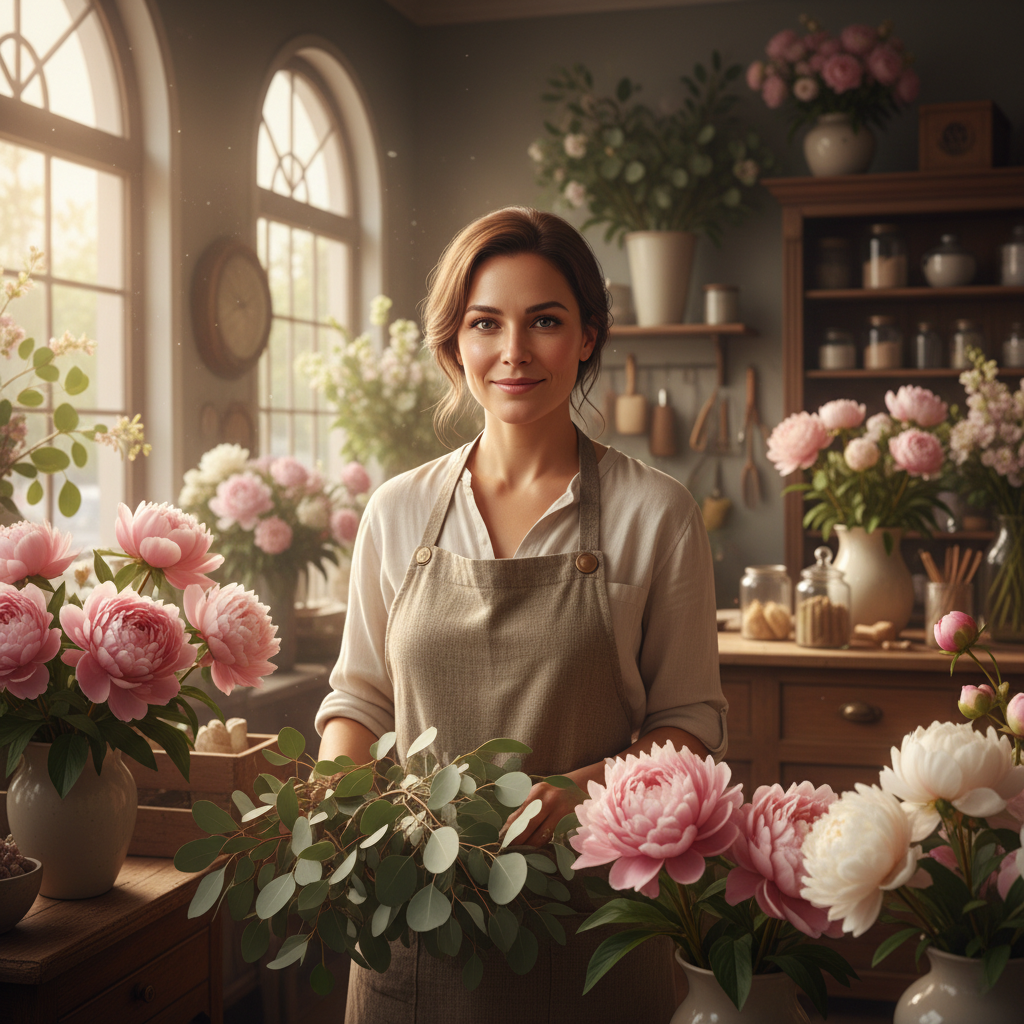 Boutique Flower Shop Florist AI Portrait AI portrait example — Professional Headshots