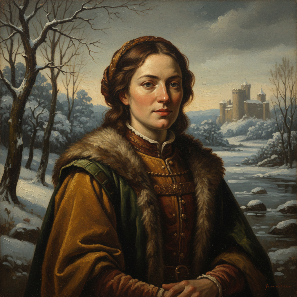Classic Oil Painted Nativity Style AI AI portrait example — Seasonal & Holiday