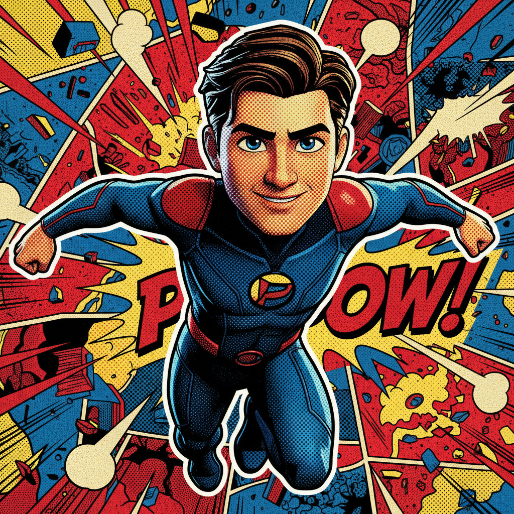 Comic Book Pixar Pop Art AI Trend AI portrait example — Disney Pixar 3D
