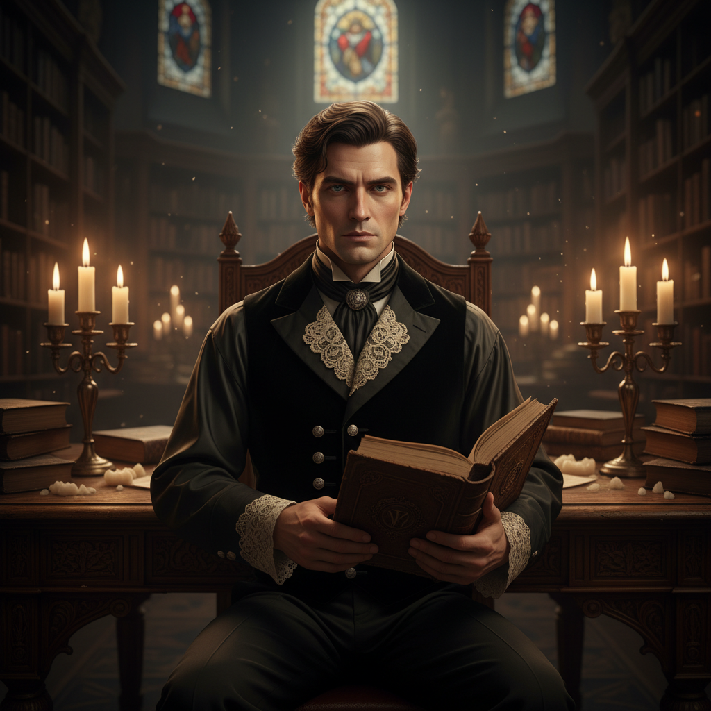 Dark Academia Victorian Gothic AI Portrait AI portrait example — Fantasy & Cosplay