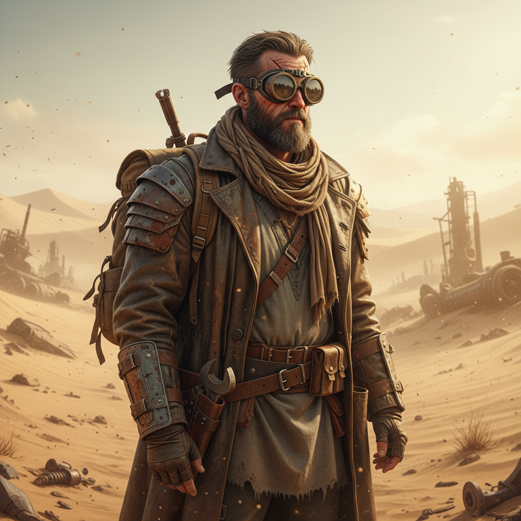 Desert Wasteland Nomad AI Trend AI portrait example — Viral & TikTok