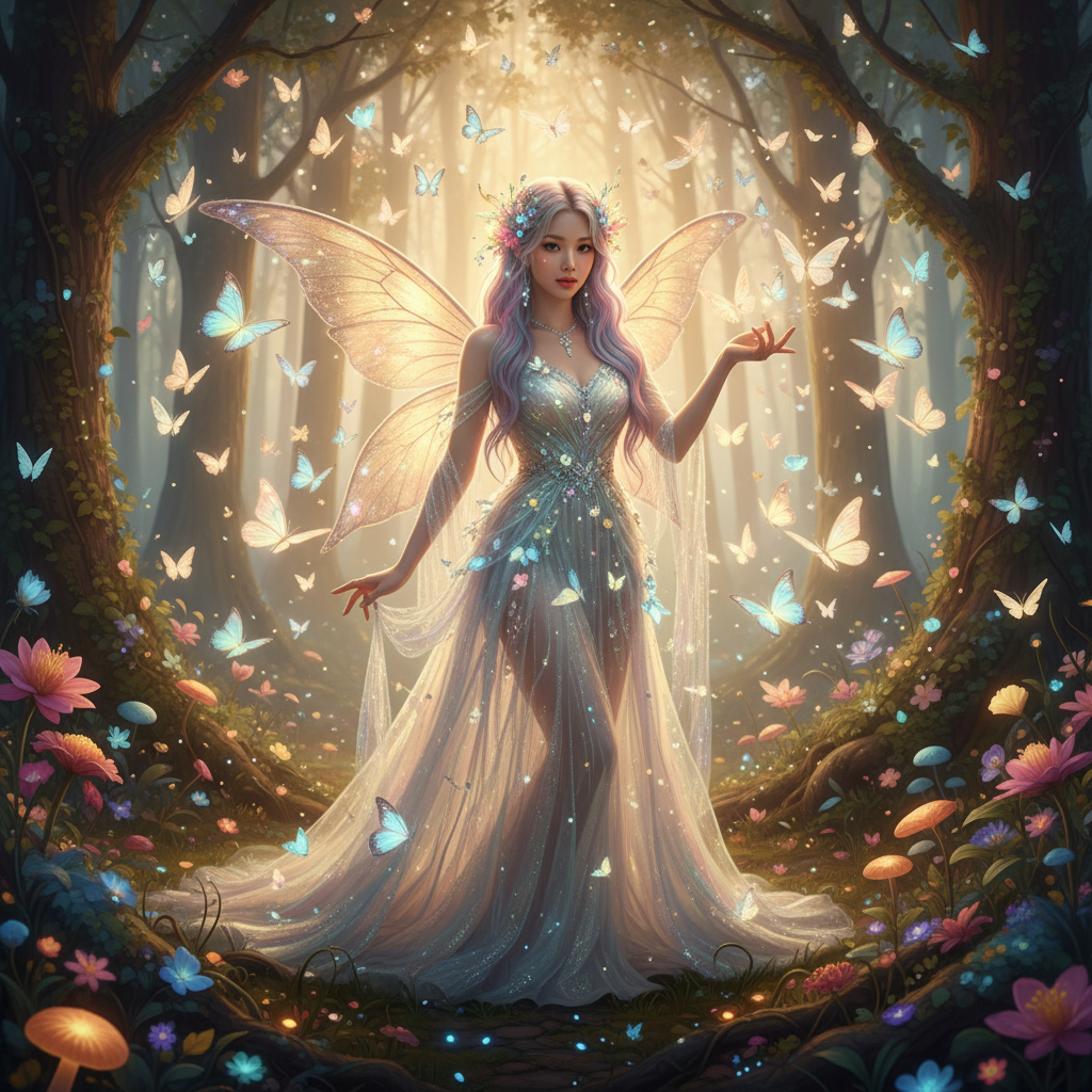 Ethereal Fairy Concept Forest Idol AI AI portrait — K-Pop & Idol