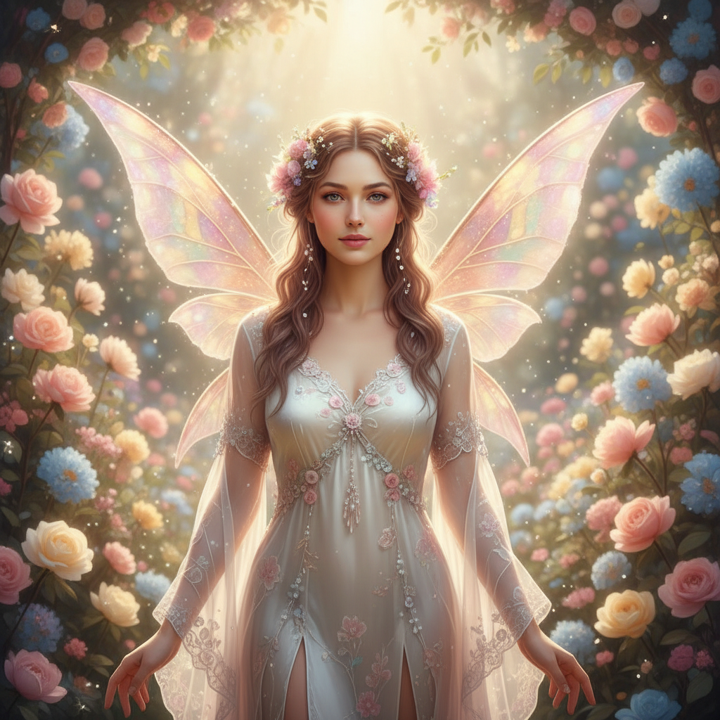 Ethereal Garden Fairy Tale Professional Portrait AI AI portrait example — Professional Headshots