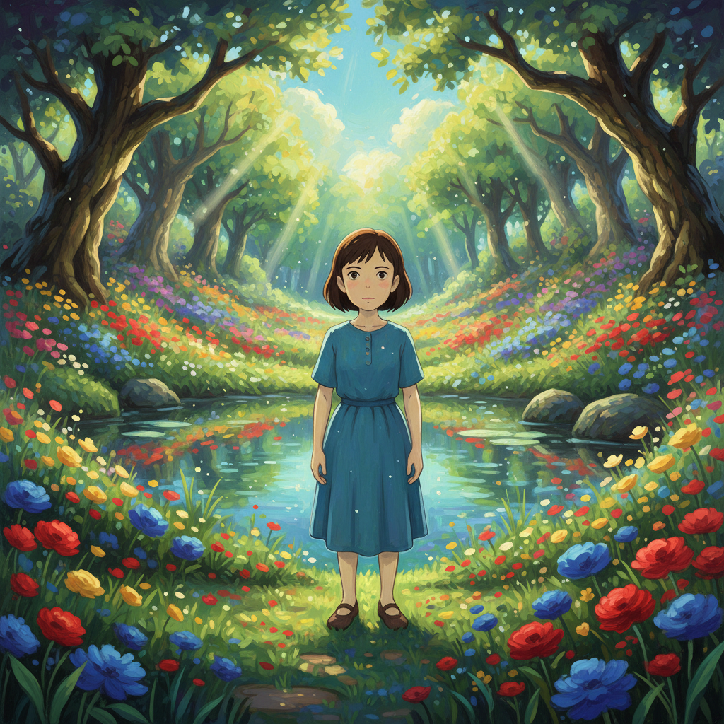Ghibli Howl's Secret Garden Portrait AI AI portrait example — Ghibli & Anime