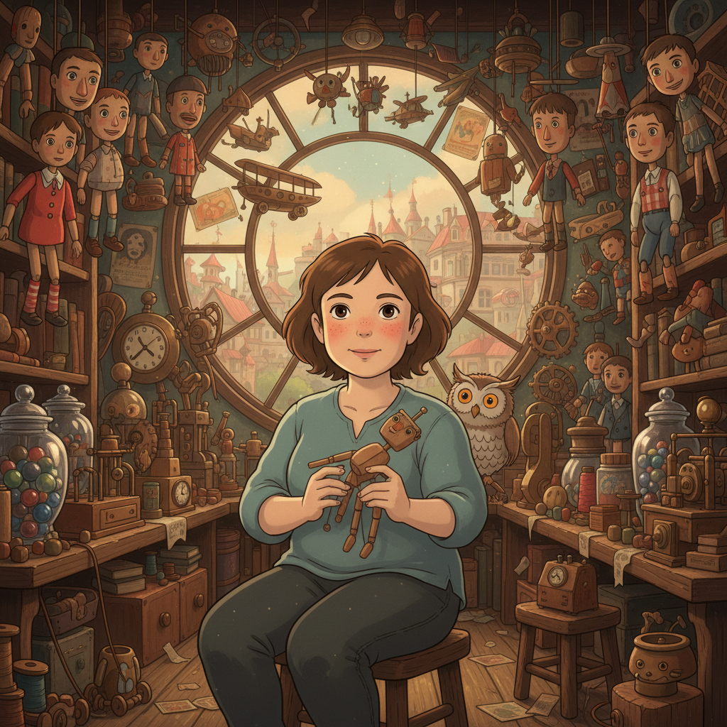 Ghibli Vintage Toy Shop AI Portrait AI portrait example — Ghibli & Anime
