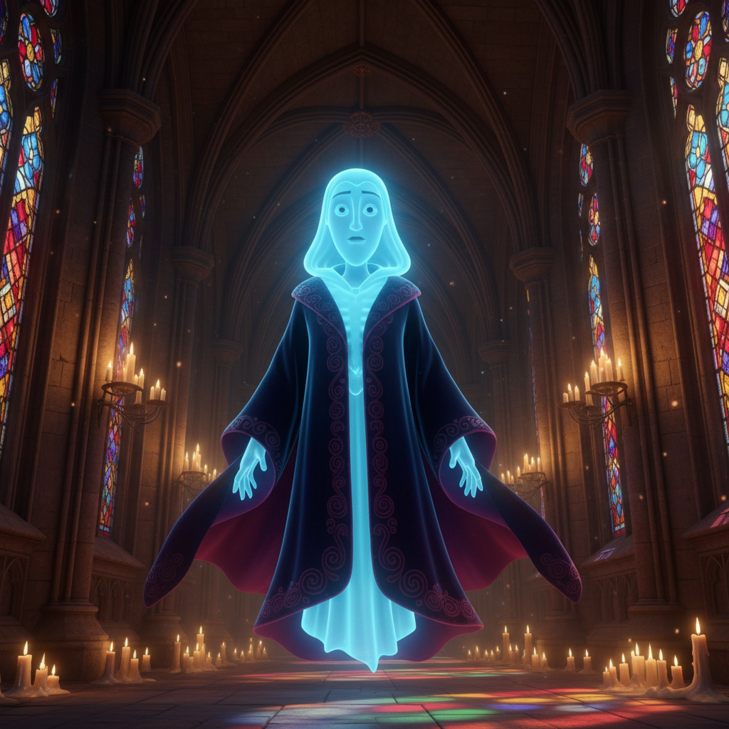 Gothic Cathedral Pixar Phantom AI Trend AI portrait example — Disney Pixar 3D