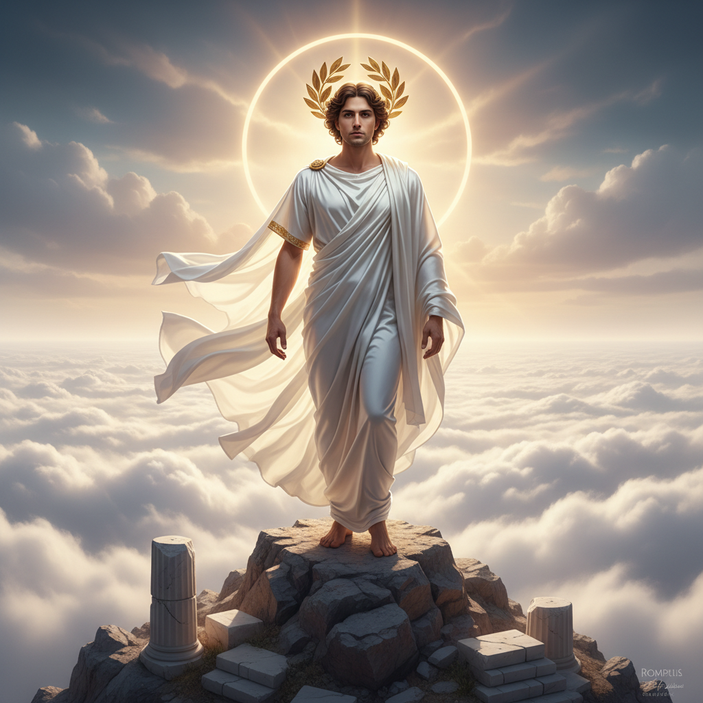 Greek God Olympus Marble AI Portrait AI portrait example — Cinematic & Movie Poster