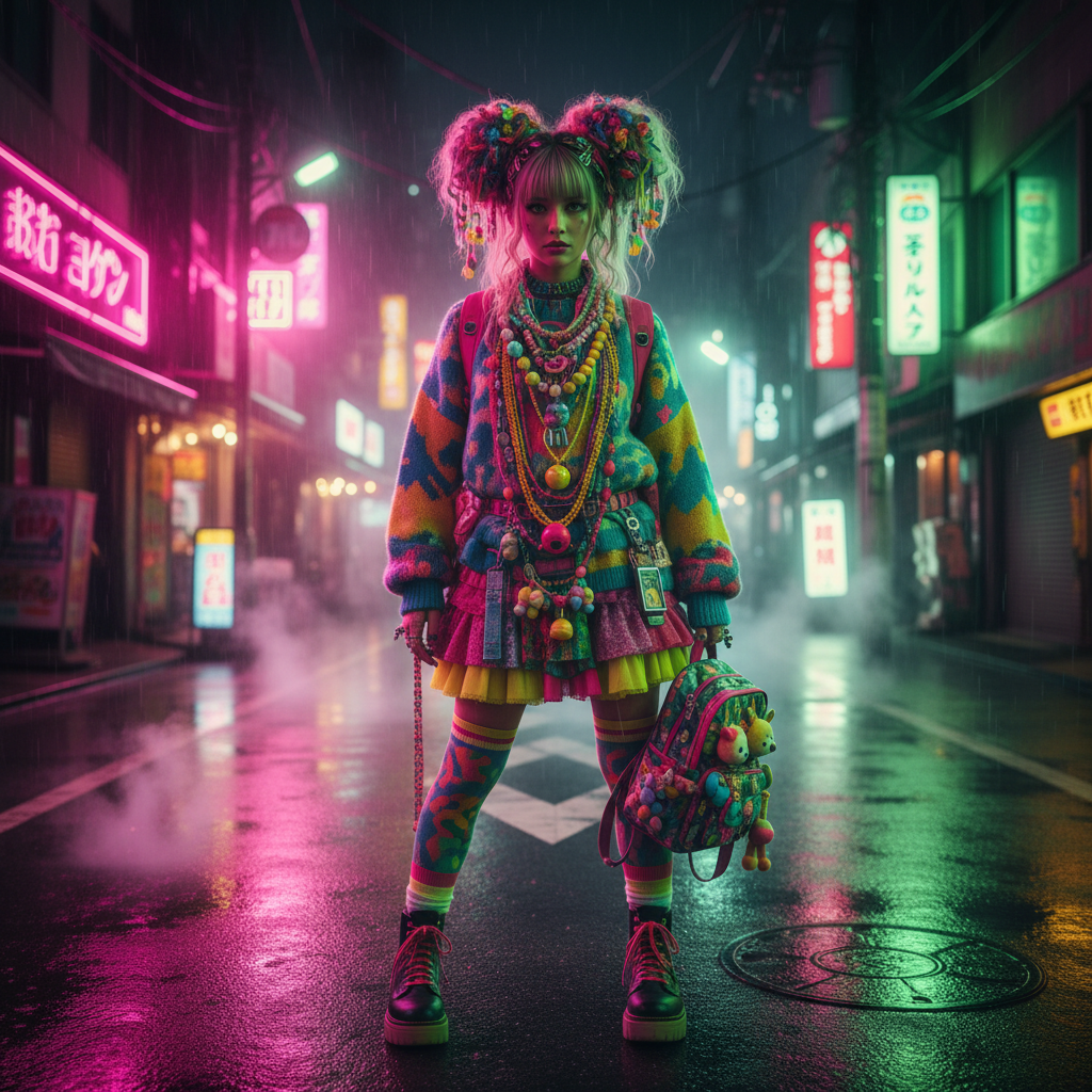 Harajuku Decora Candy Core AI Portrait AI portrait example — Fashion & Editorial