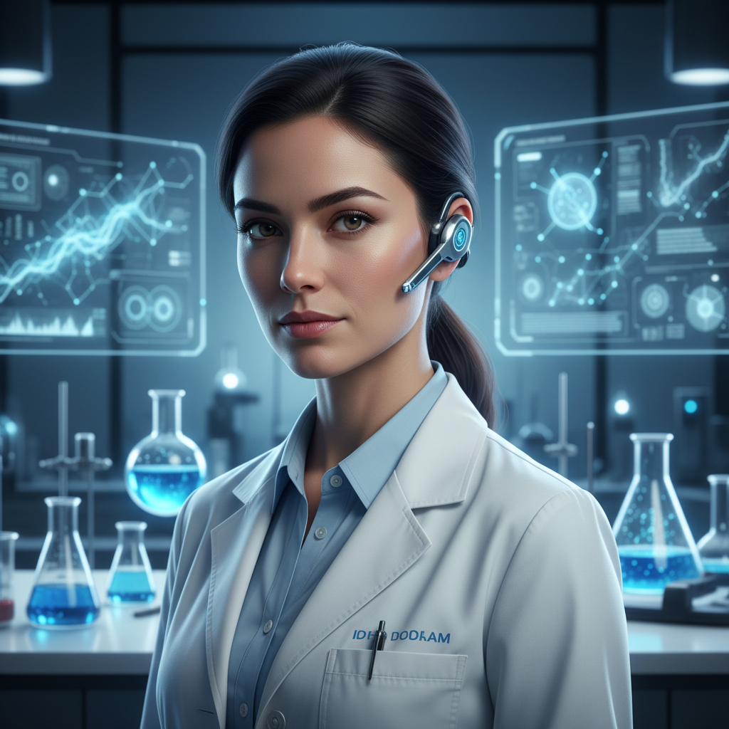 High-Tech Biolab Scientist AI Portrait AI portrait example — Professional Headshots