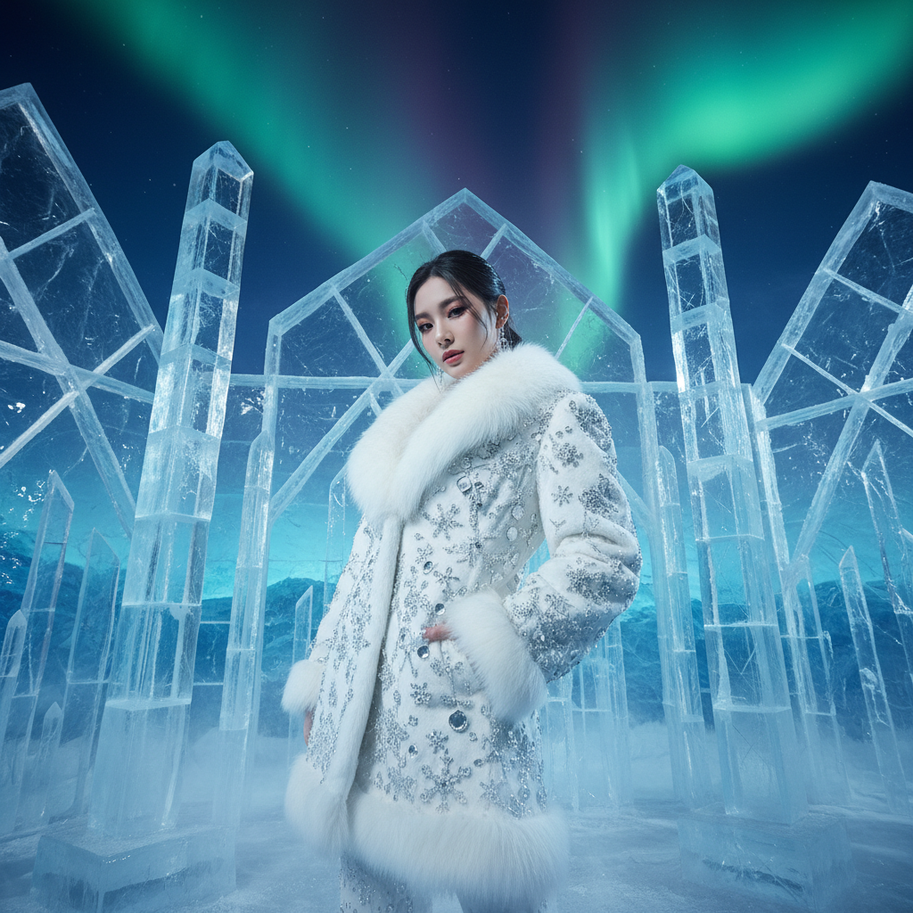 Ice Prince/Princess Winter Castle AI Portrait AI portrait example — K-Pop & Idol