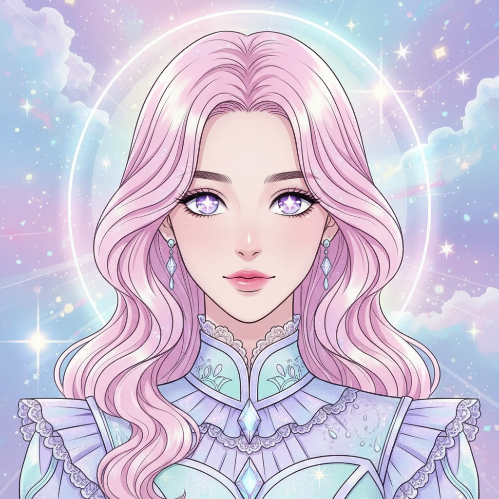 Manhwa Style Webtoon Idol Illustration AI AI portrait example — K-Pop & Idol