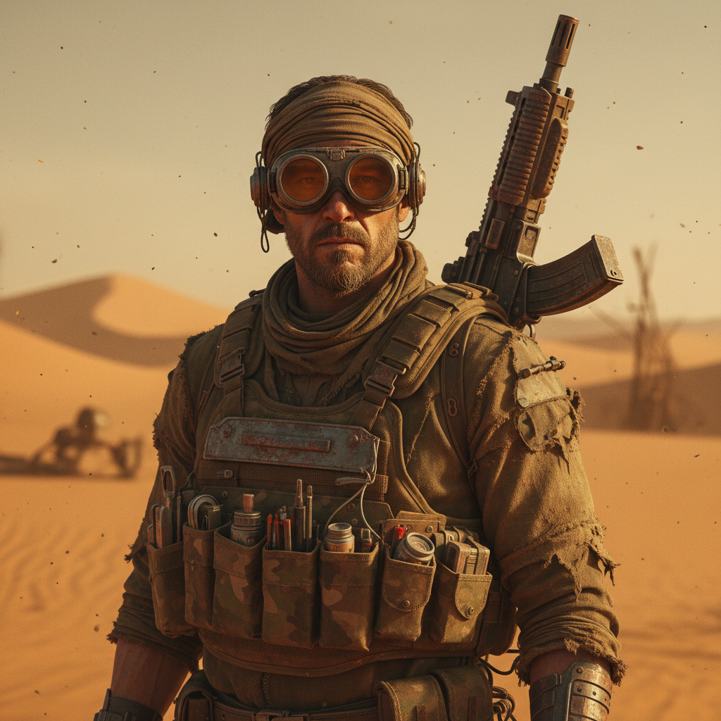 Post-Apocalyptic Desert Wanderer AI Trend AI portrait example — Fantasy & Cosplay
