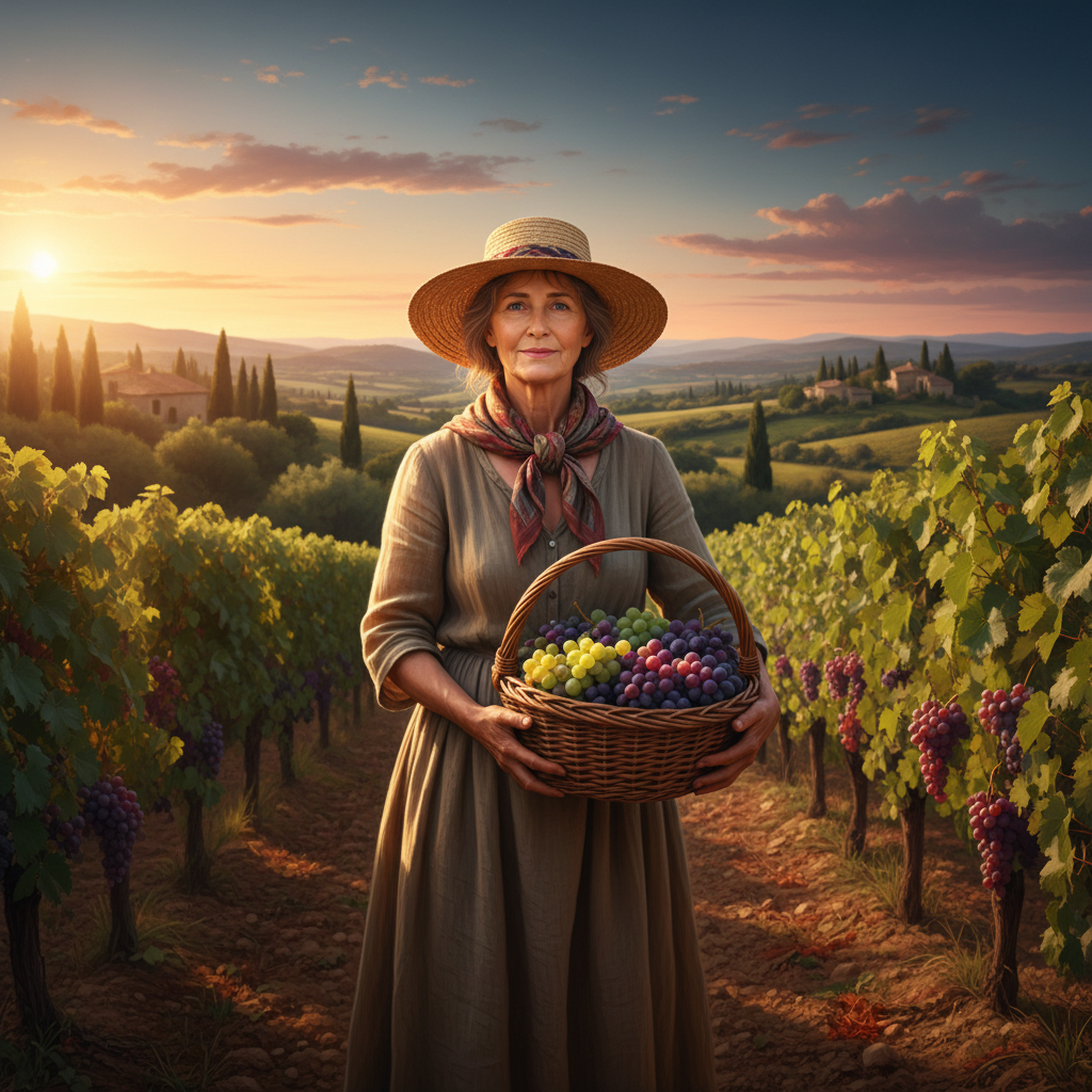Provence Vineyard Owner Harvest AI Filter AI portrait example — Professional Headshots
