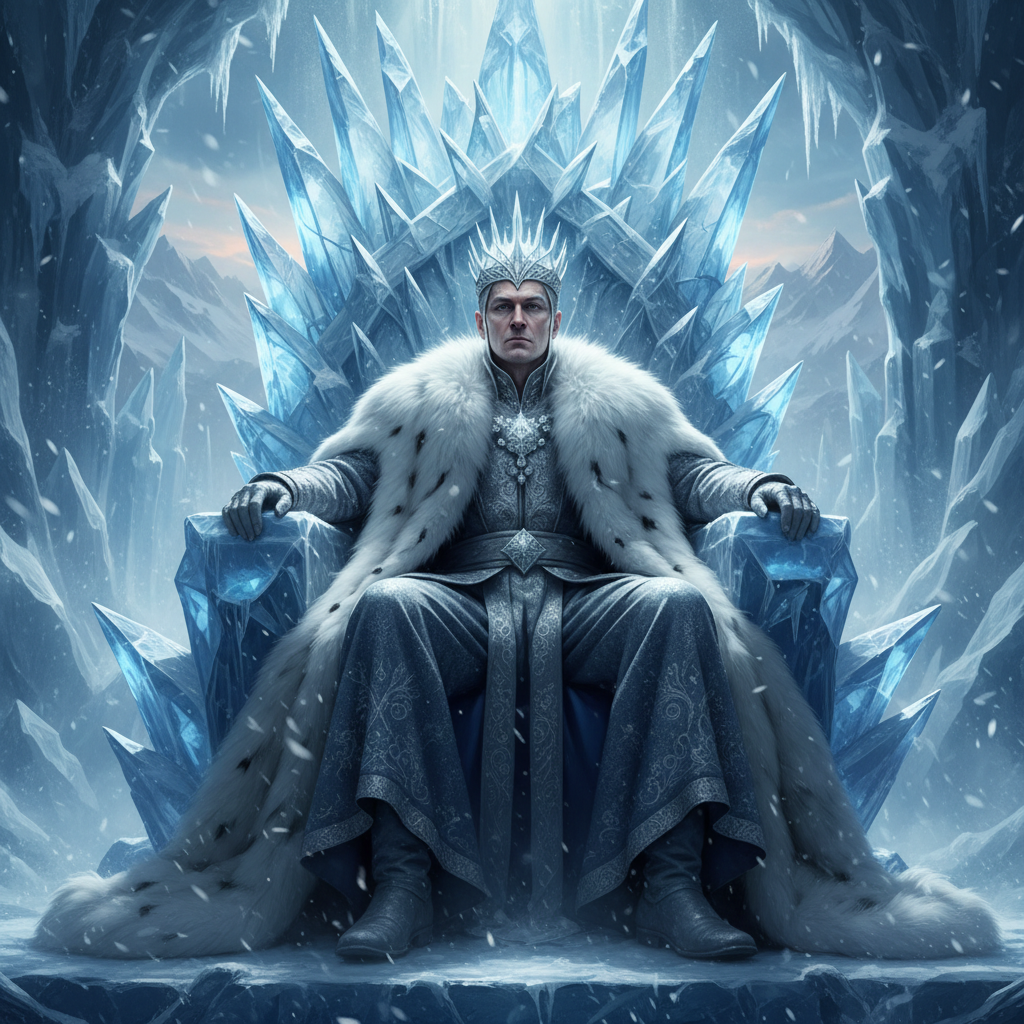Regal Ice Throne Frost AI Trend AI portrait example — Fantasy & Cosplay