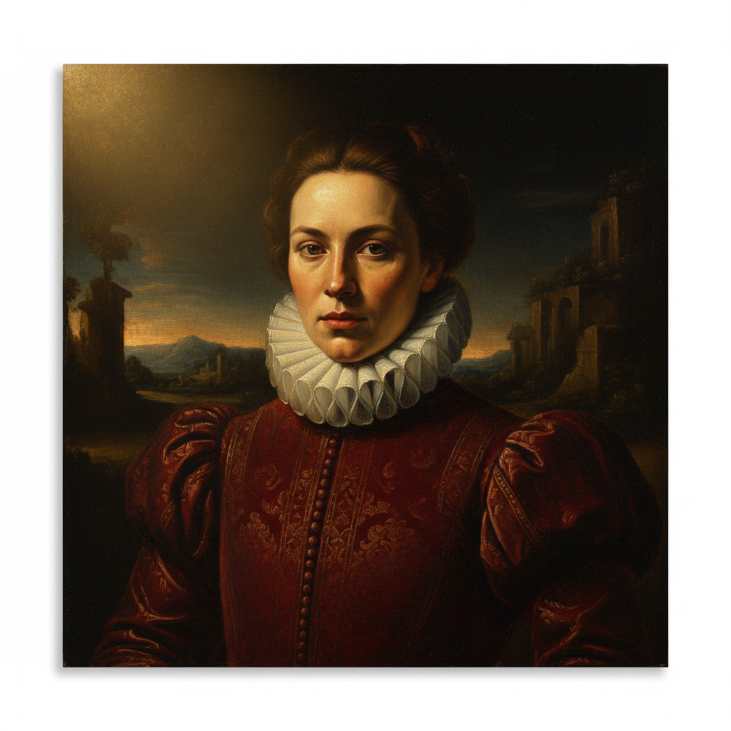 Ethereal Renaissance Oil Painting Fashion Trend AI portrait example — Fashion & Editorial