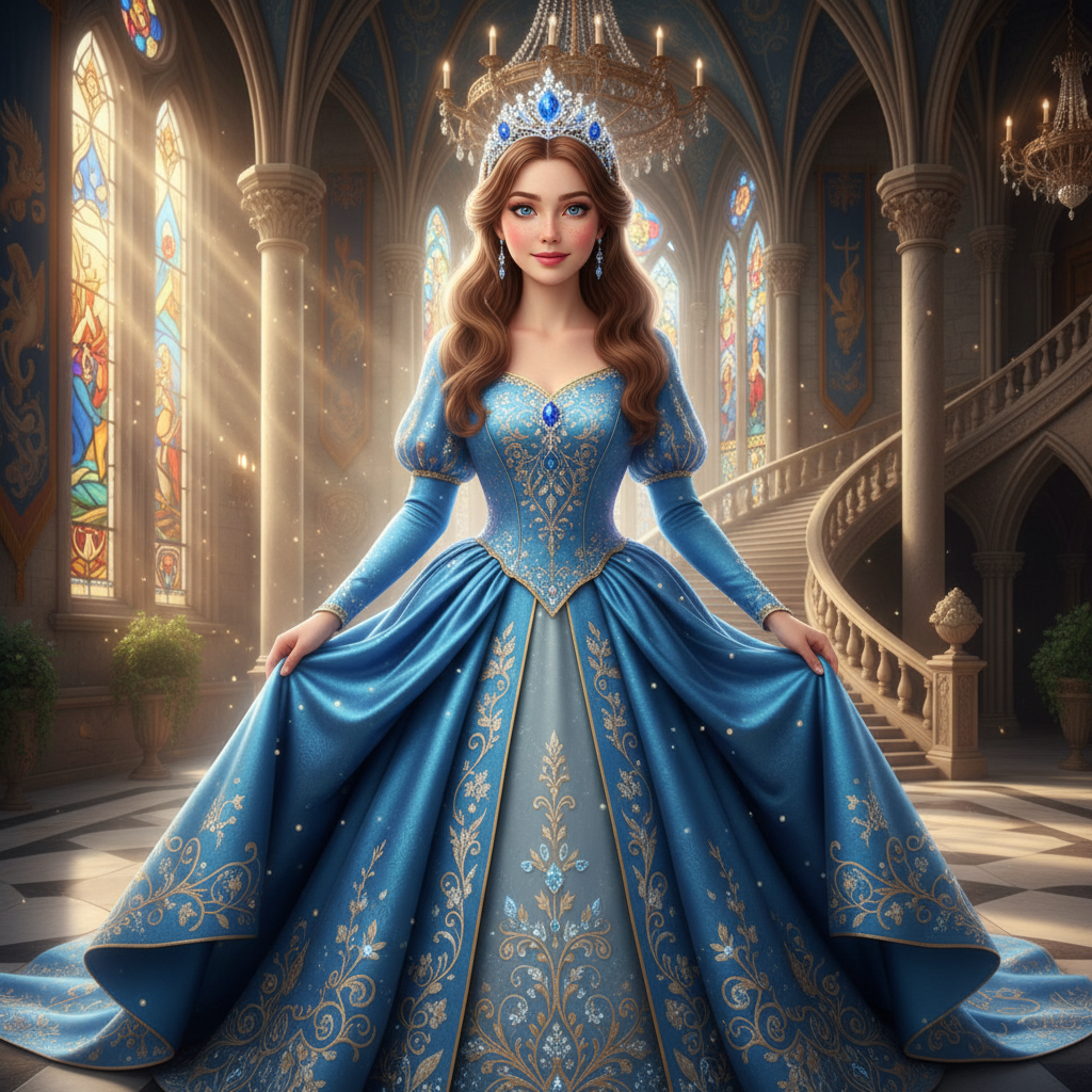 Royal Disney Princess 3D Portrait AI AI portrait