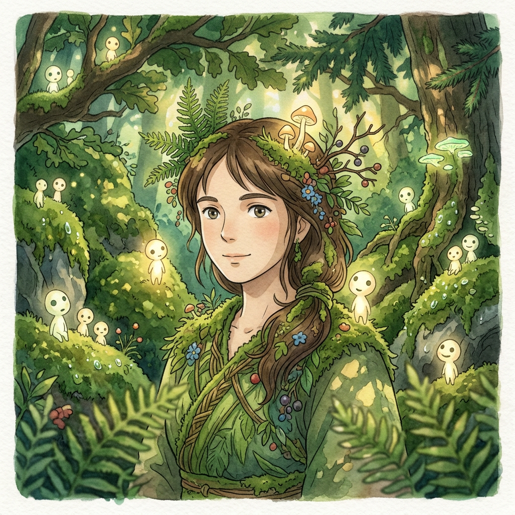 Studio Ghibli Forest Spirit Portrait AI AI portrait example — Viral & TikTok