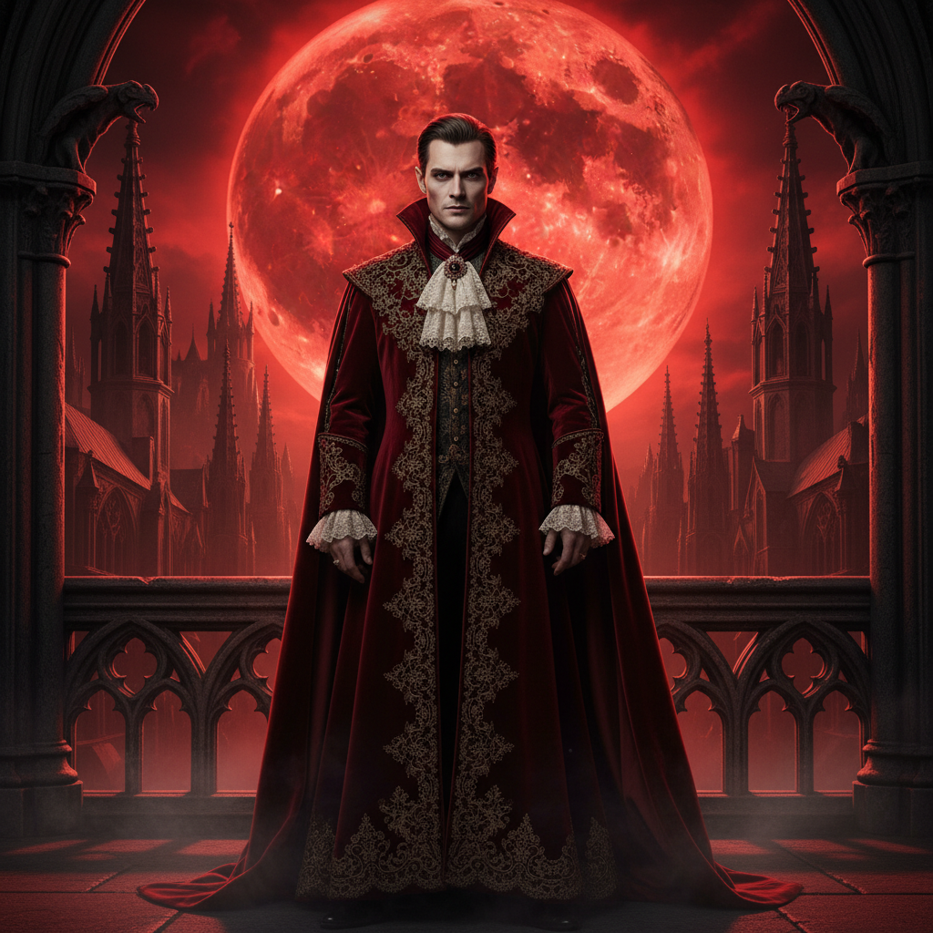 Vampire Baroque Blood Moon AI Trend AI portrait example — Fantasy & Cosplay
