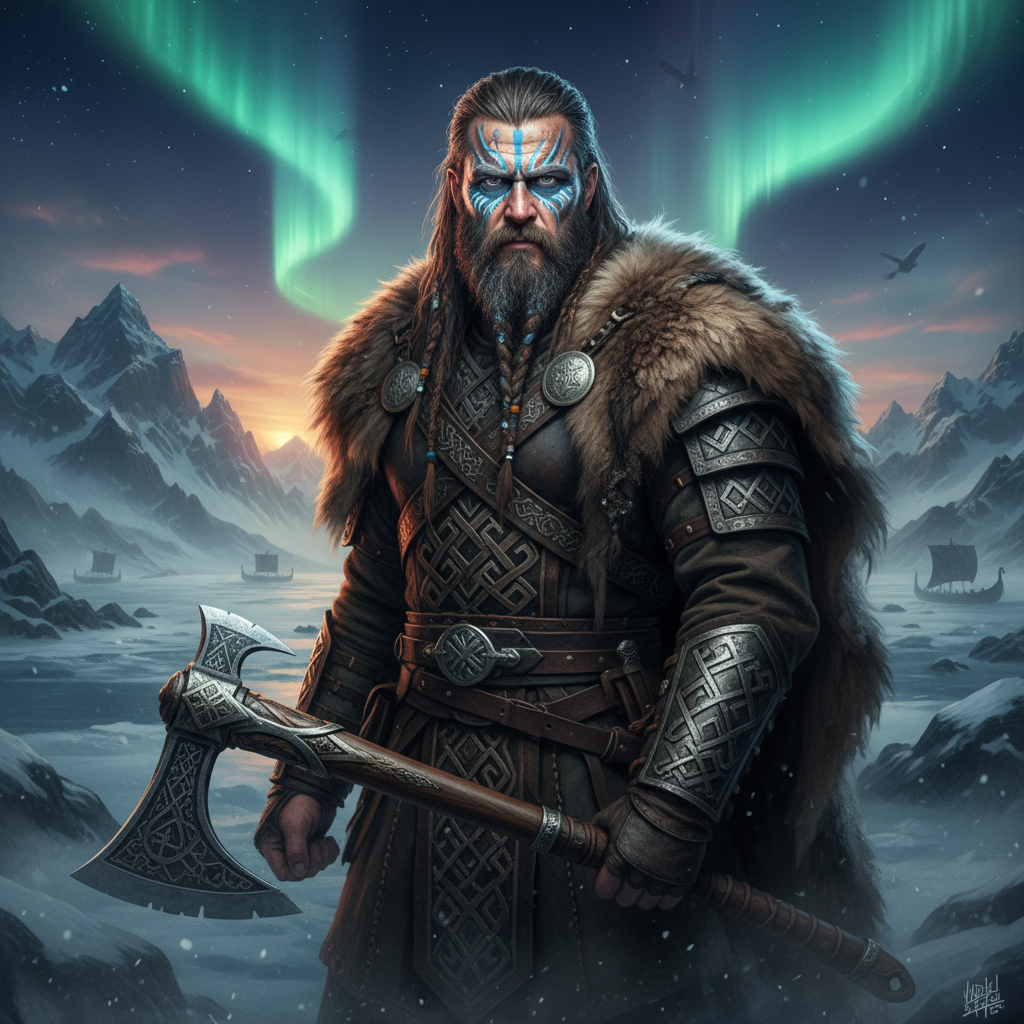 Viking Valhalla Warrior AI Portrait AI portrait example — Fantasy & Cosplay