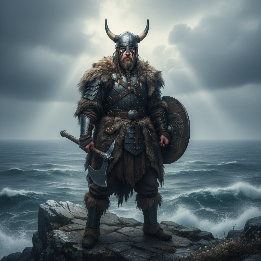 Viking Warrior North Sea AI Portrait AI portrait example — Viral & TikTok