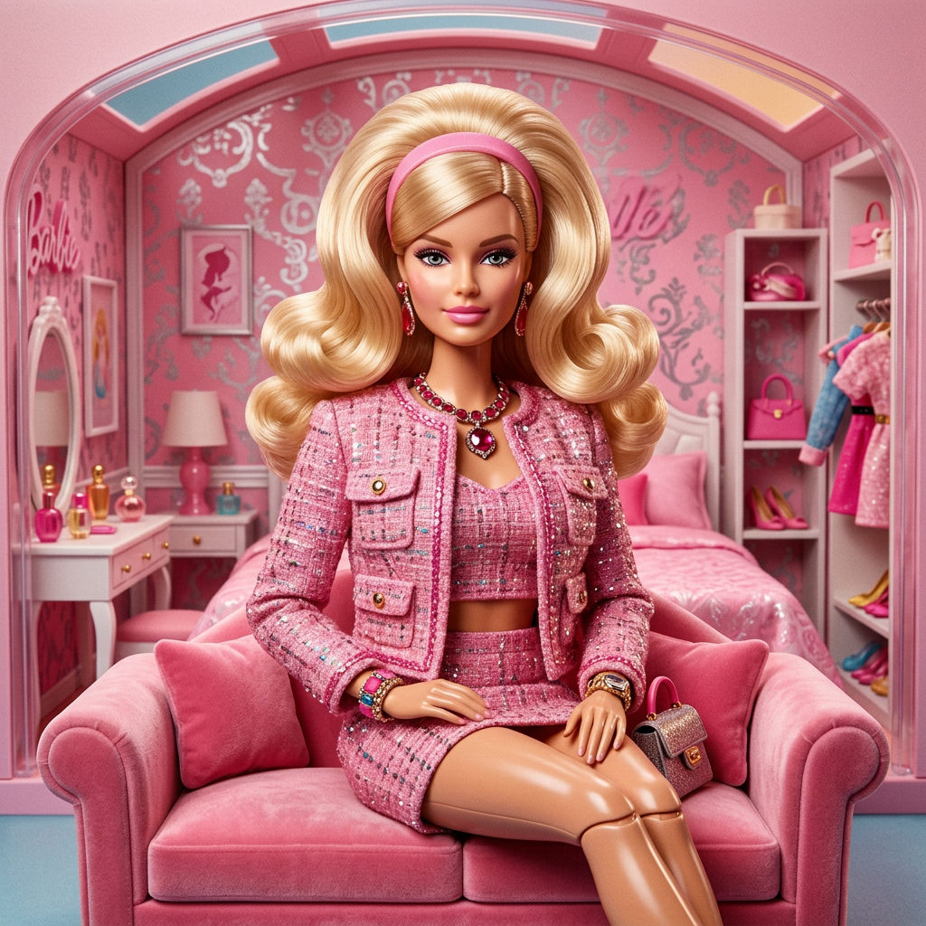 Barbiecore Dreamhouse Plastic Doll AI Trend AI portrait example — Viral & TikTok