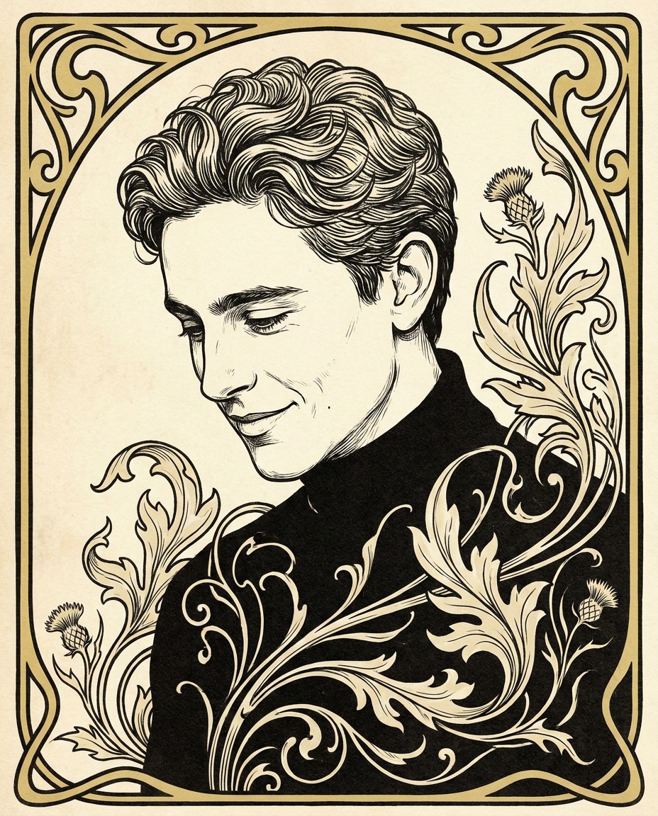 Artisan Ink Line Focus AI portrait