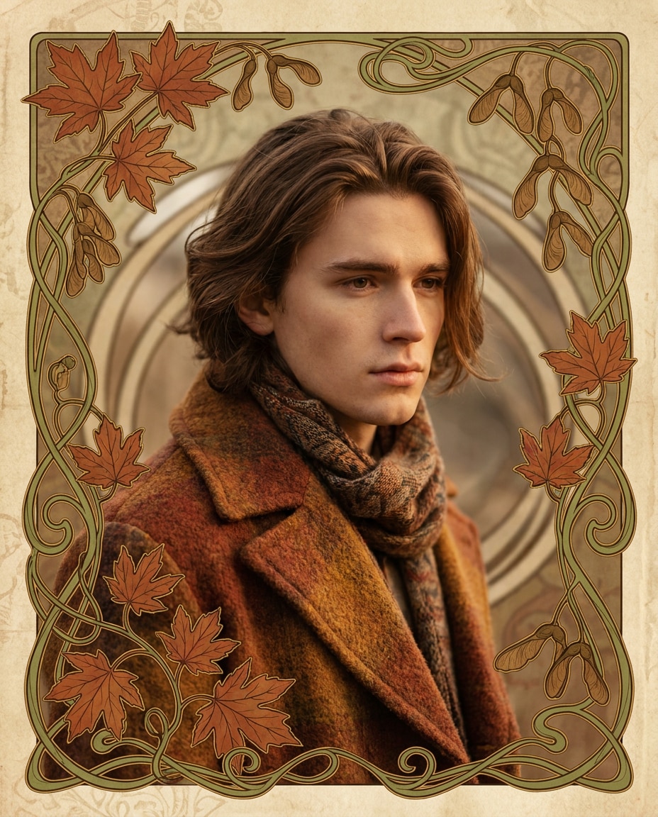 Autumn Leaf Medley AI portrait
