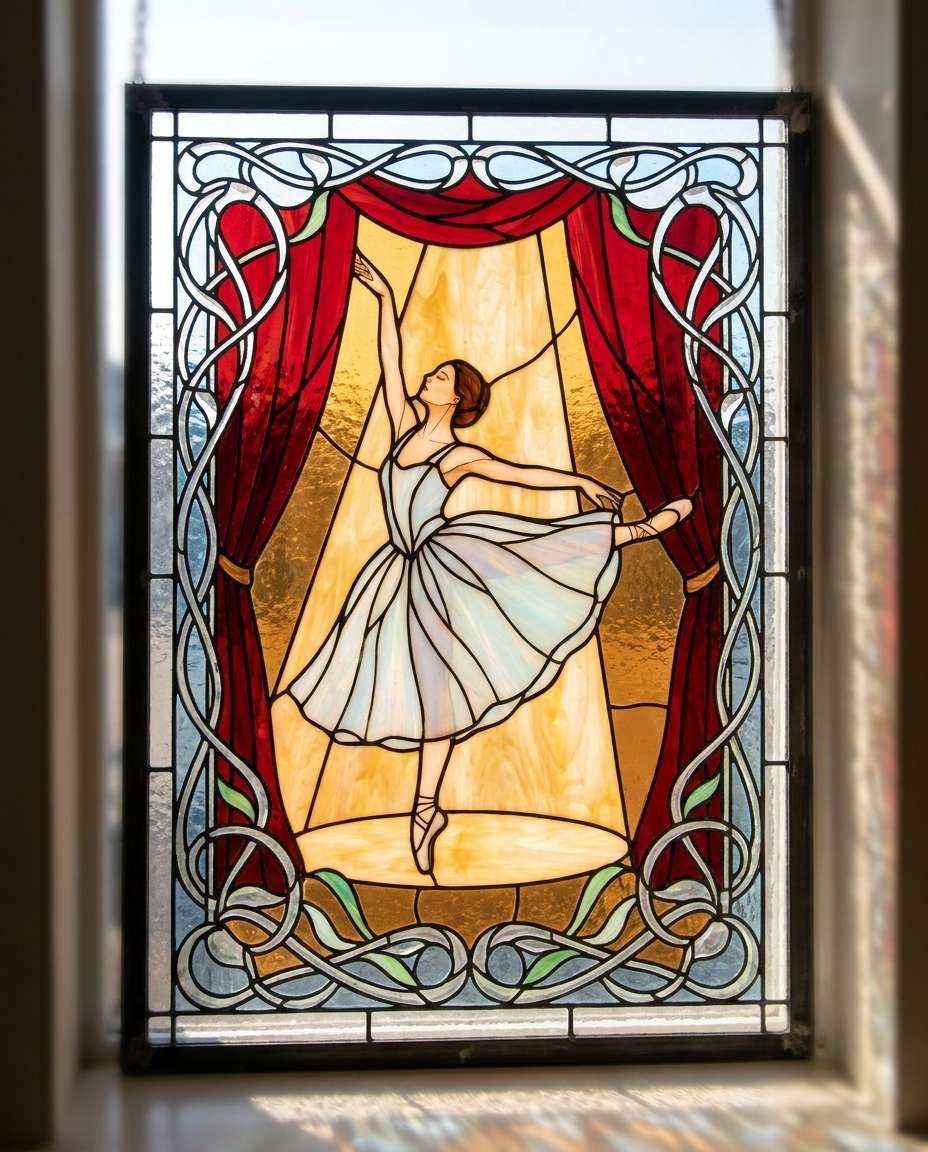 Ballet Spotlight Panel AI portrait