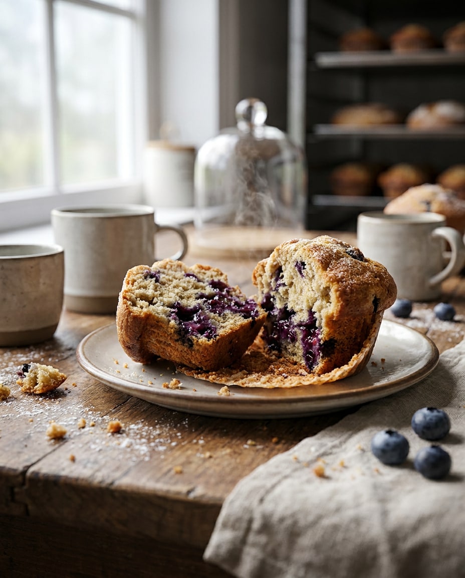 Blueberry Muffin Crumbs AI portrait