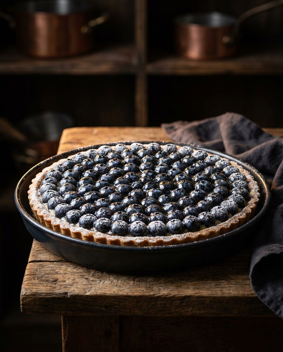 Blueberry Tart Glam AI portrait example — AI Blueberry Image Prompts for Gemini & ChatGPT
