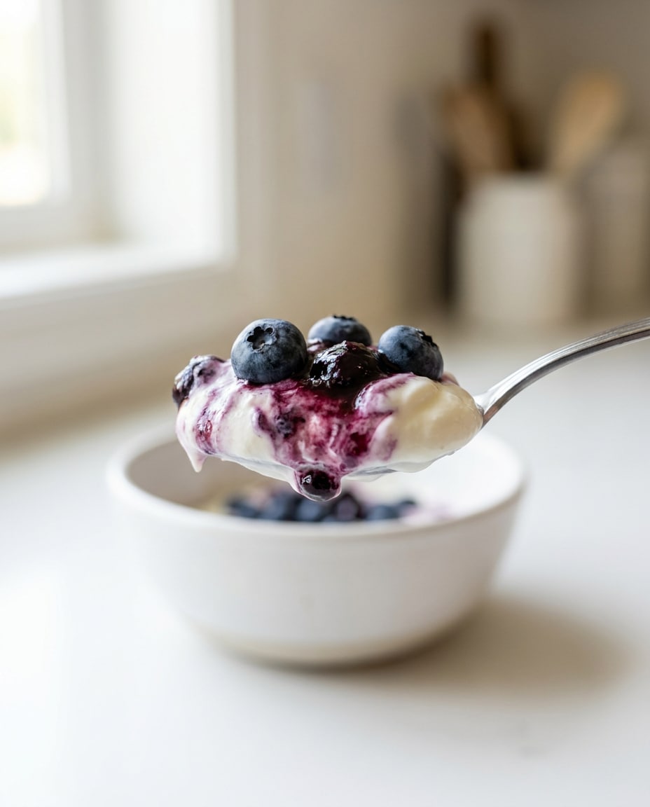 Blueberry Yogurt Swirl AI portrait