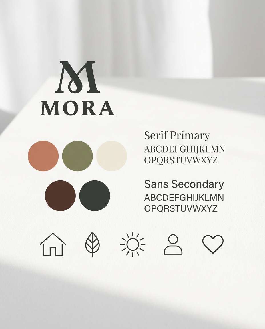 Brand Kit Board AI portrait — AI Icon Design Prompt