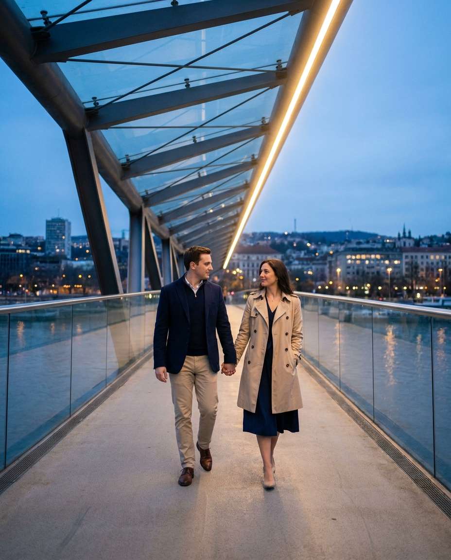 Bridge Date Walk AI portrait