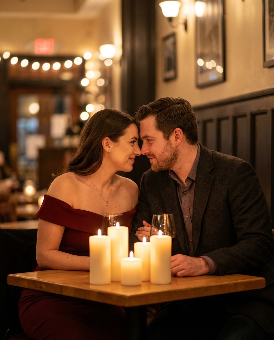 Candlelit Dinner AI portrait