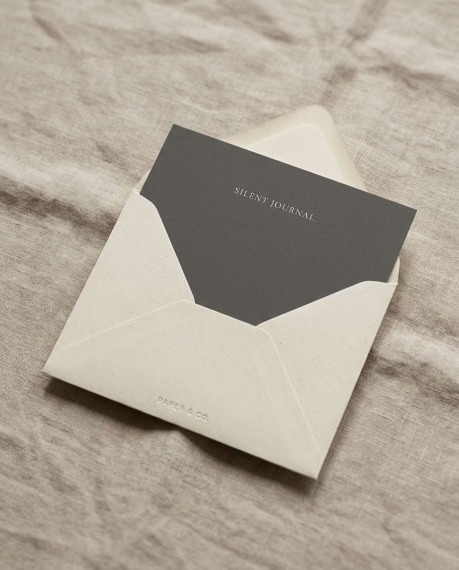 Card With Envelope AI portrait — AI Minimalist Card Prompts