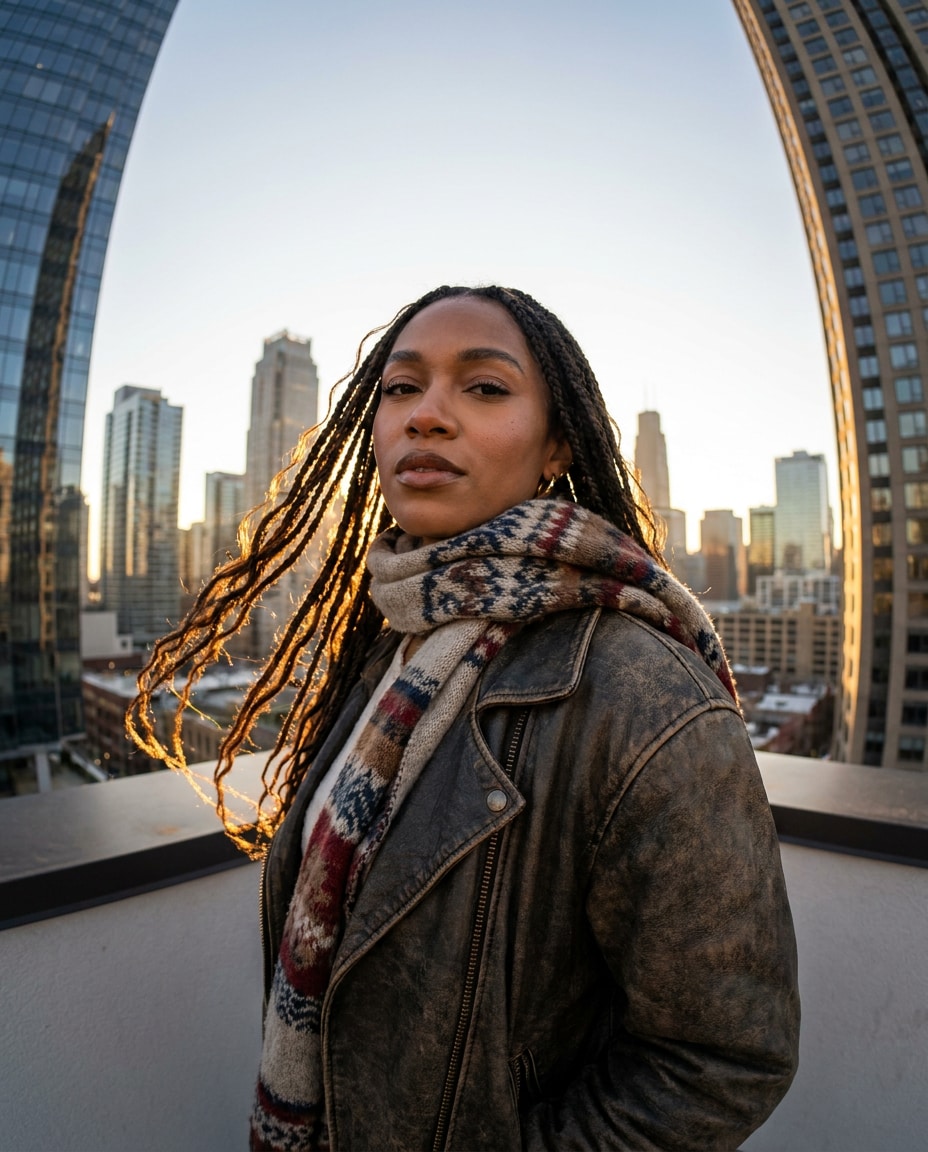 City Rooftop Wind AI portrait — Free Copy & Paste