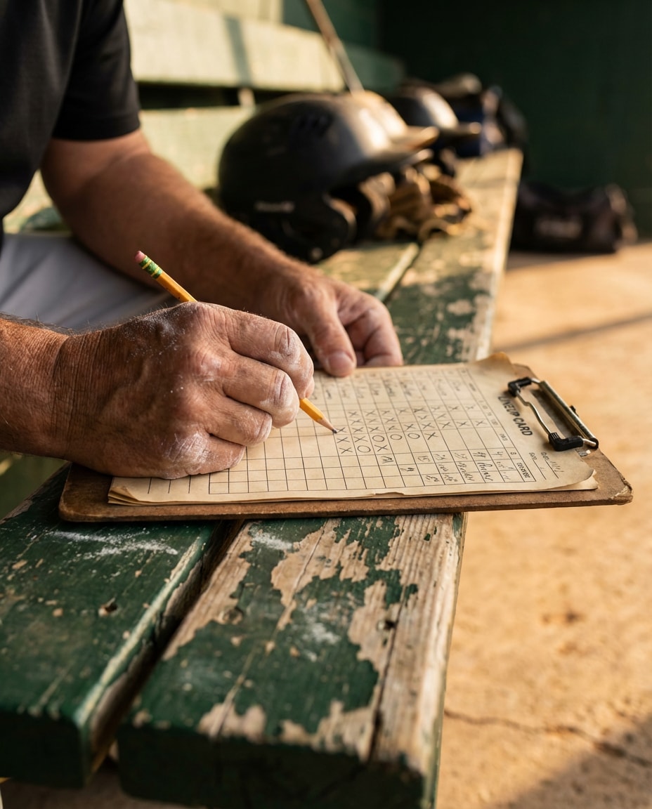 Coach Chalk Talk AI portrait — Gemini AI Baseball Photo Prompts