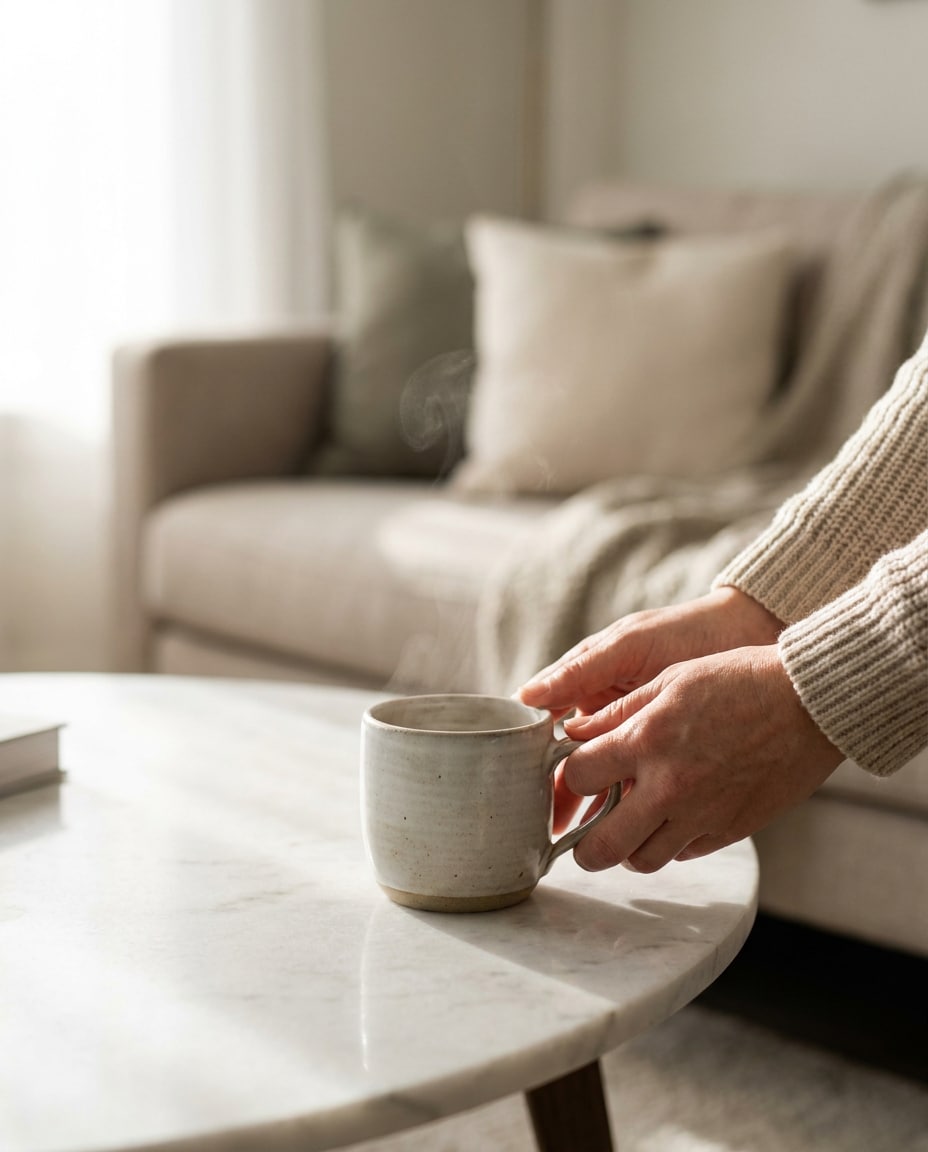 Coffee Mug Moment AI portrait — Gemini AI Prompt for Furniture