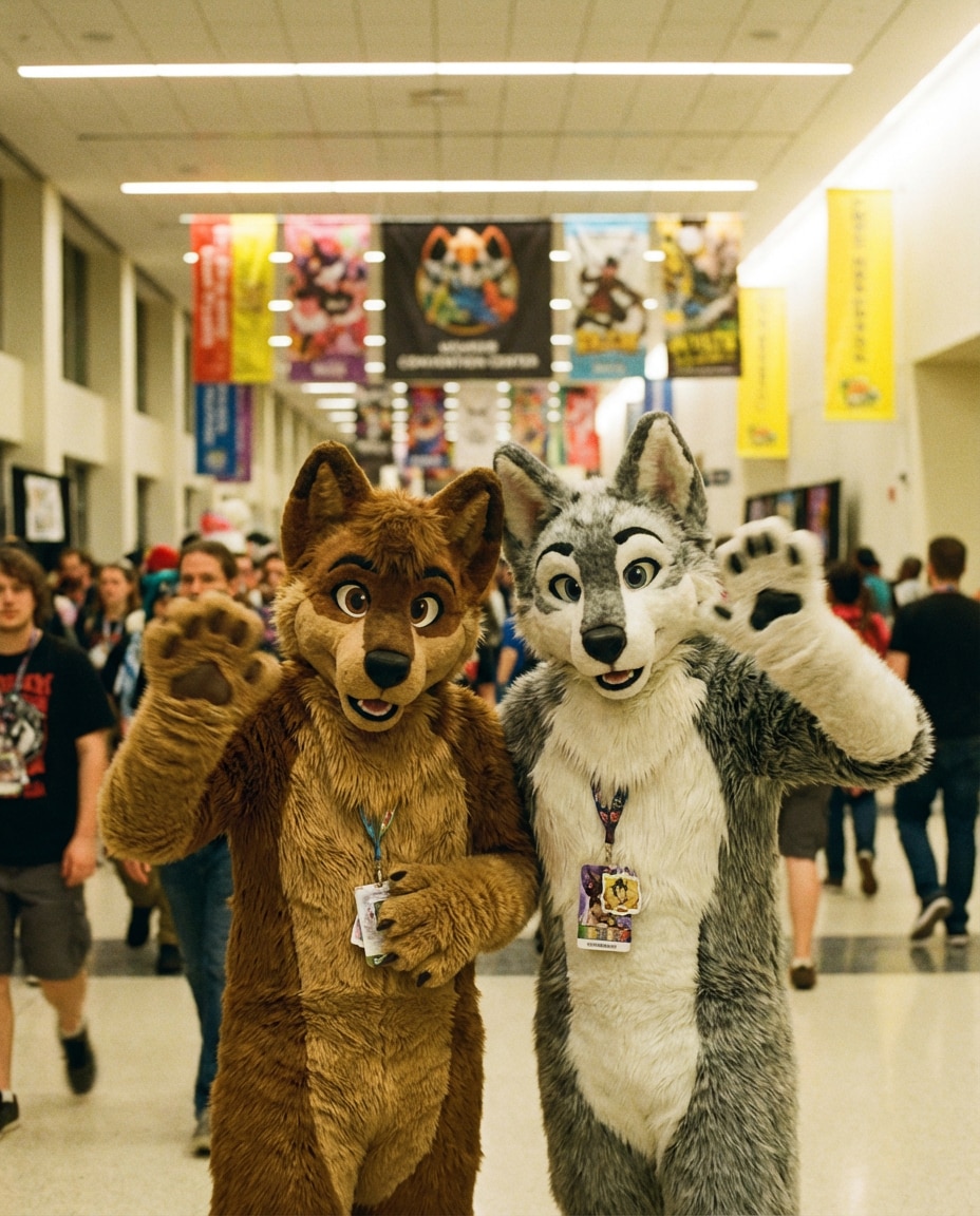 Convention Hall Snapshot AI portrait example — Gemini AI Furry Prompt