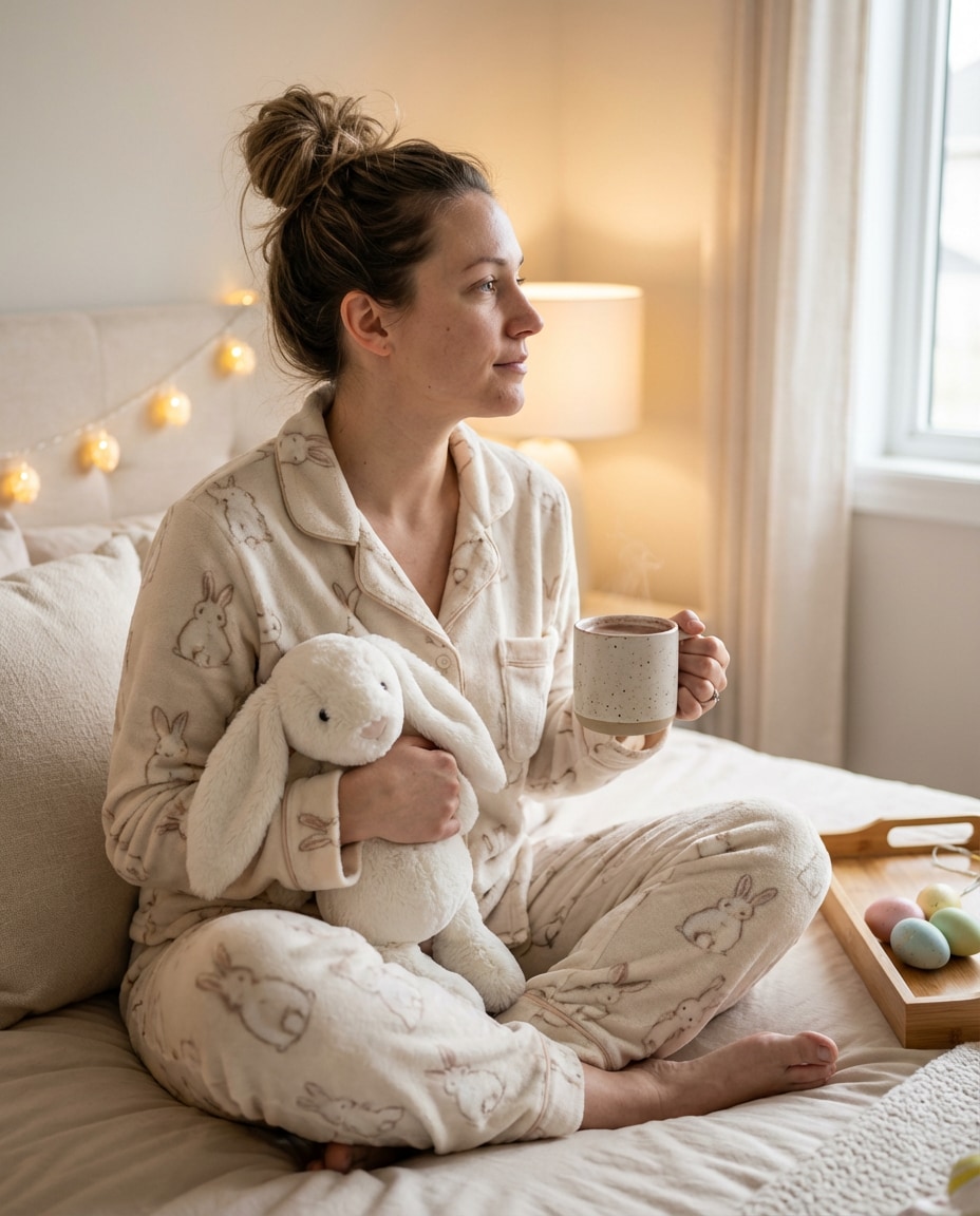 Cozy Bunny Pajamas AI portrait
