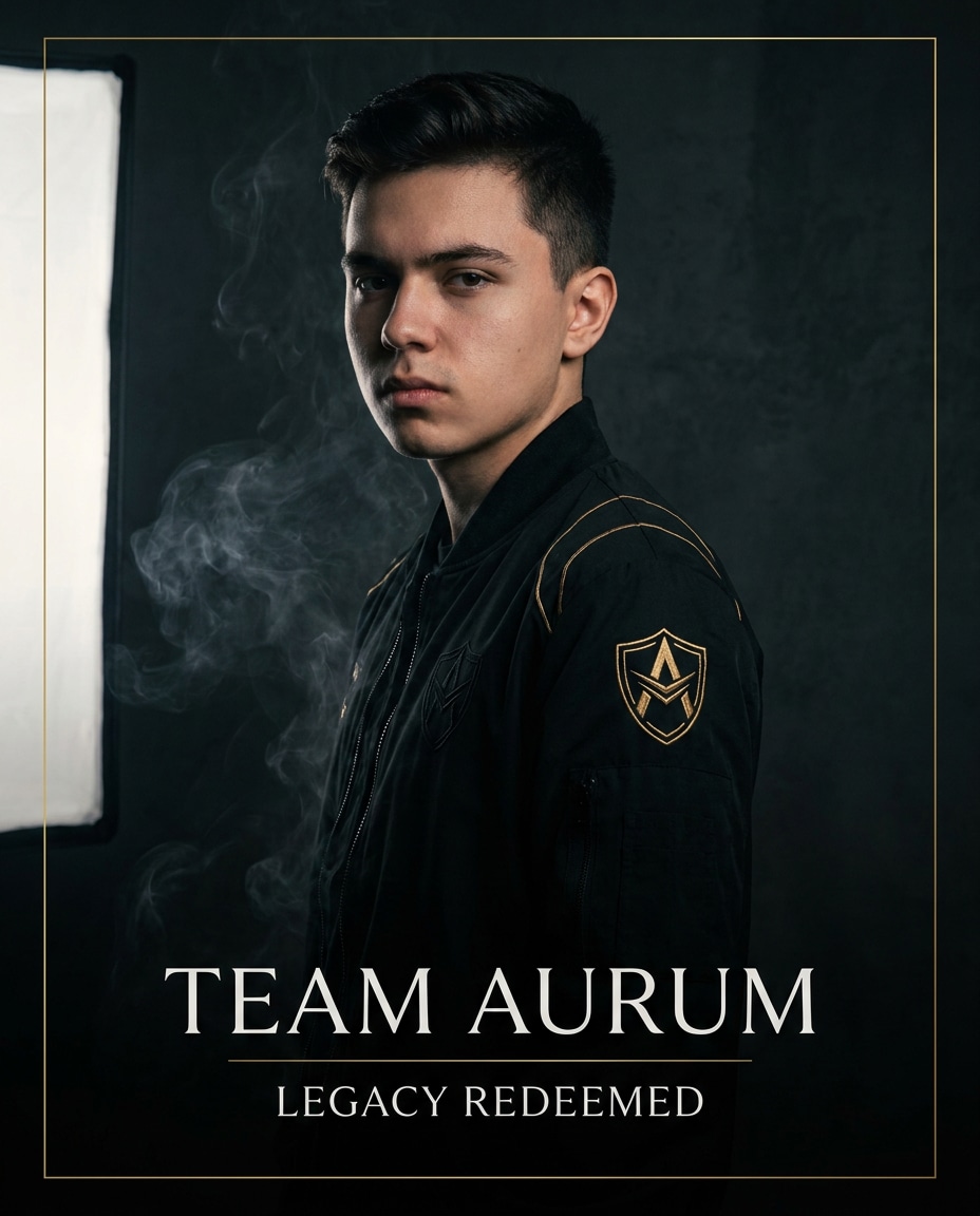 Dark Luxury Org AI portrait — Gemini AI Esports Poster Prompts
