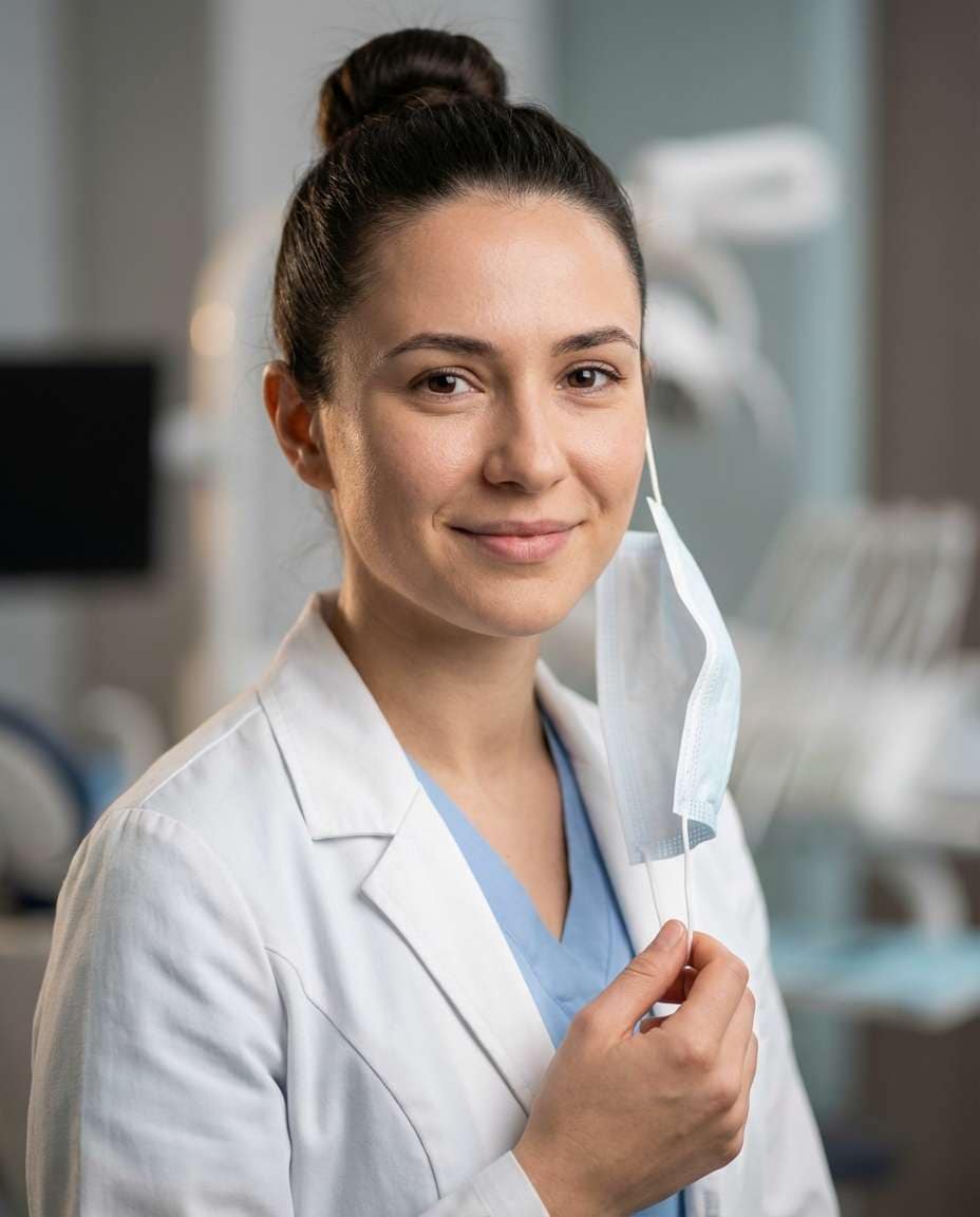 Doctor With Face Mask AI portrait example — AI Doctor Photography Prompt
