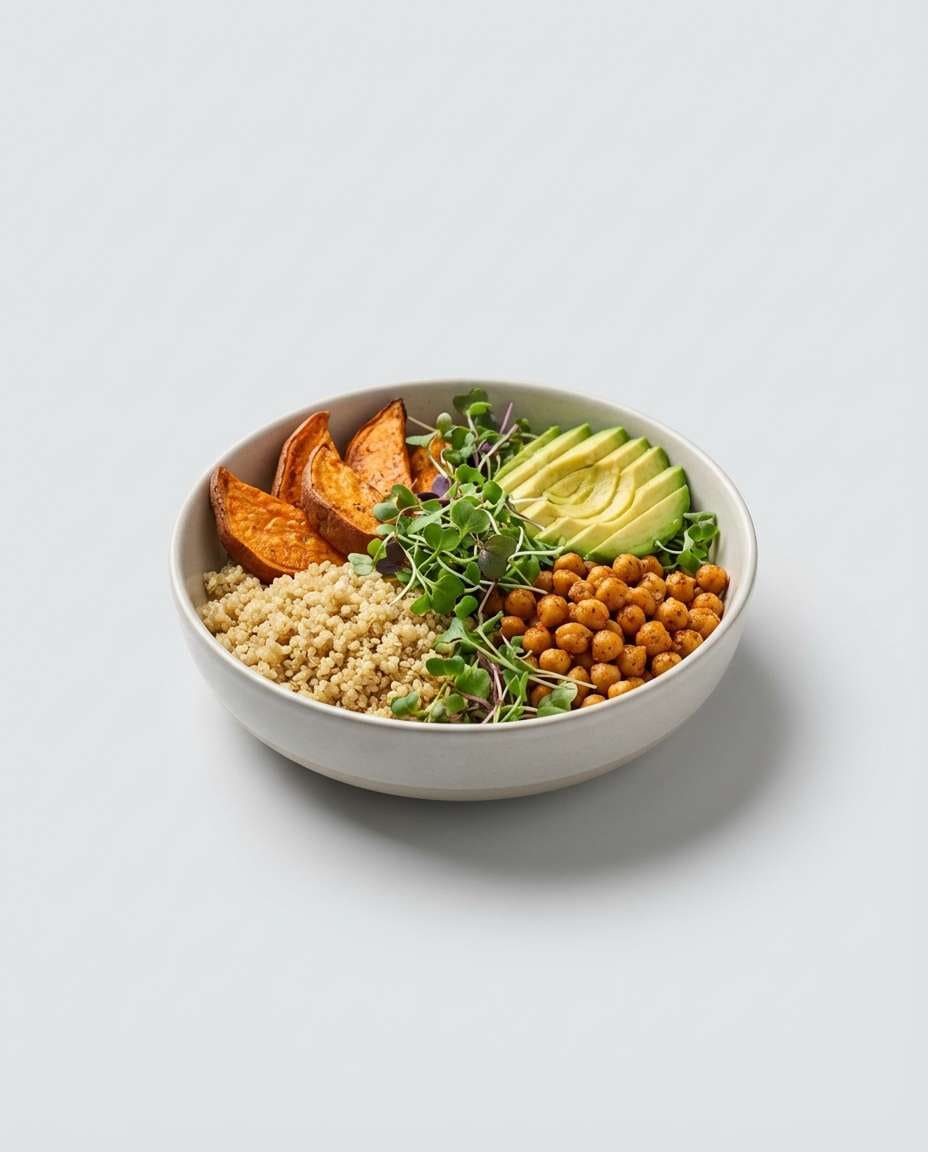 Ecommerce Packshot Plate AI portrait example — AI Food Photography Prompt