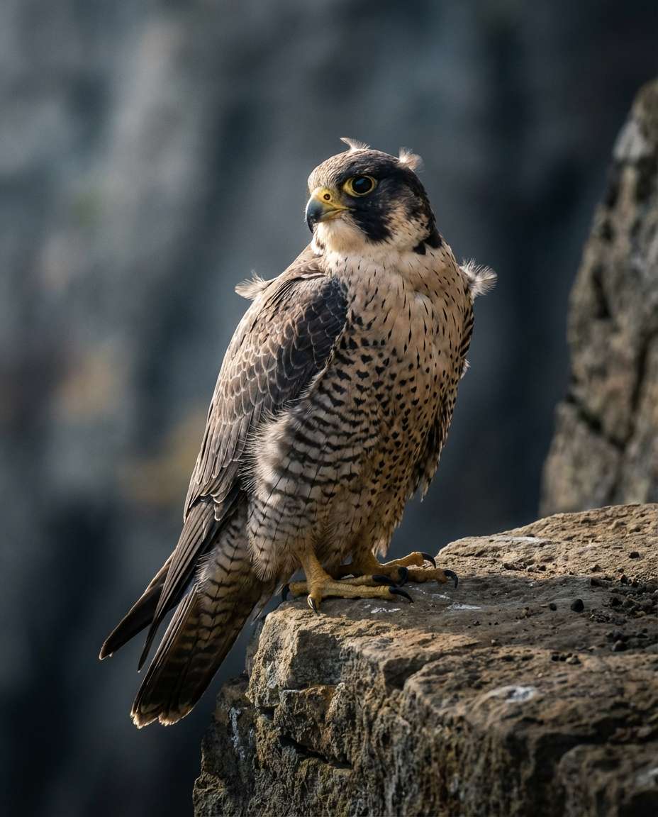 Falcon Speed Portrait AI portrait — Gemini AI Bird Prompt