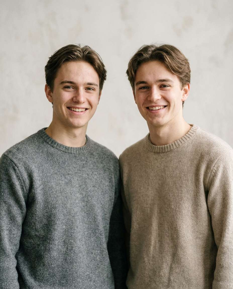 Family Album Pose AI portrait — Gemini Brother Prompts