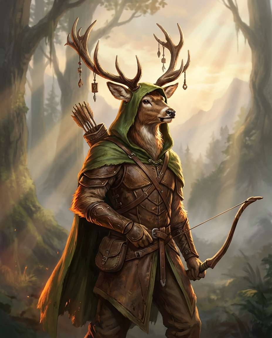 Fantasy Ranger Portrait AI portrait