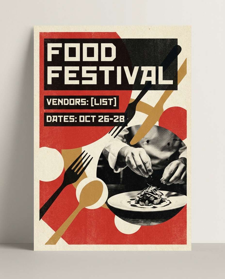 Food Festival Banner AI portrait