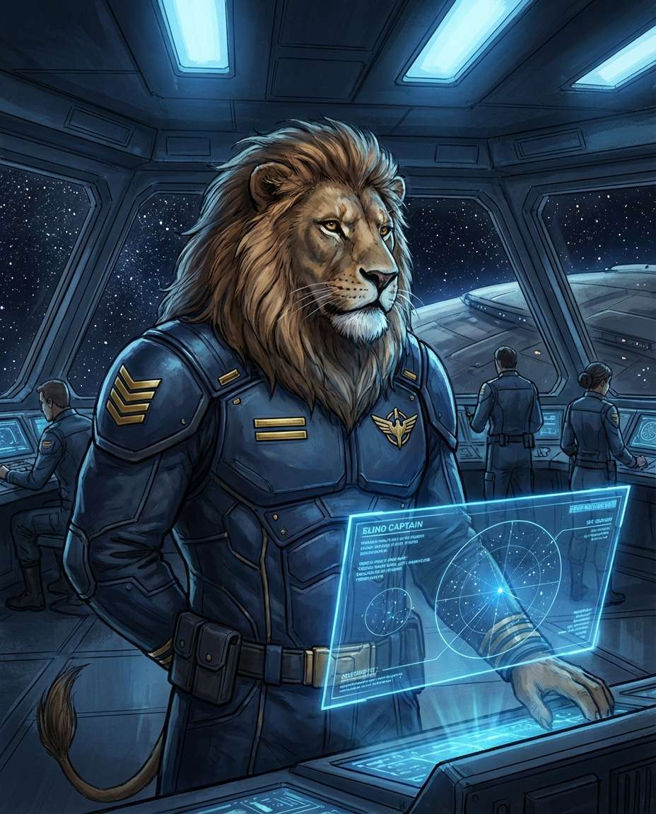 Galactic Space Captain AI portrait